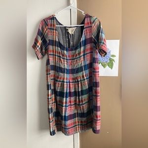 Ace & Jig multi colored plaid dress